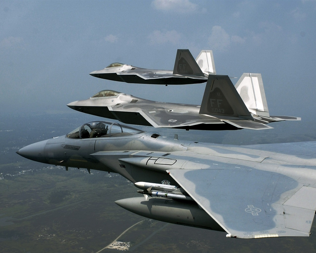 HD обои военных самолетов (9) #11 - 1280x1024