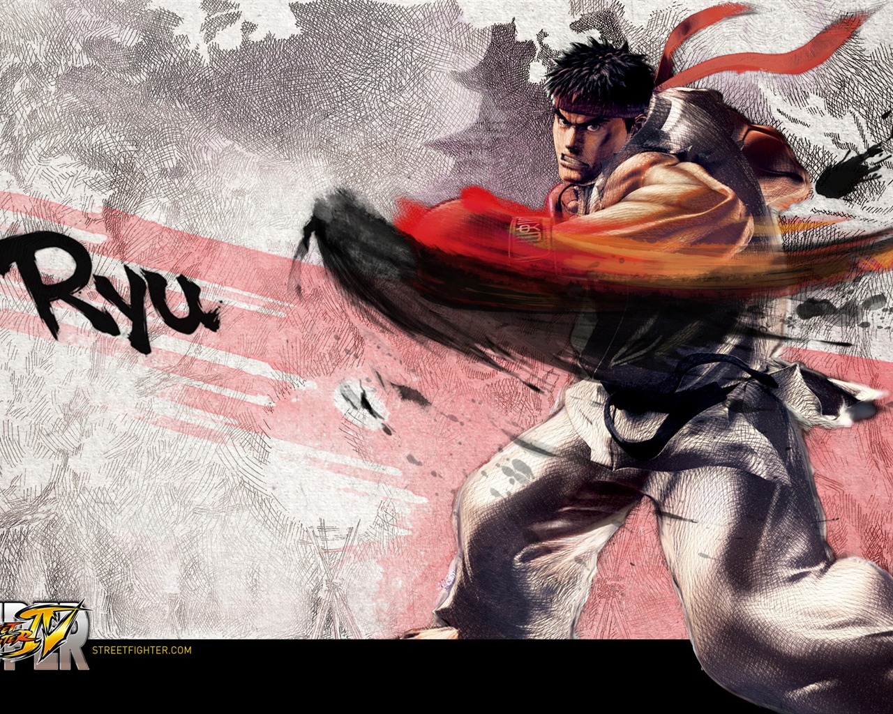 Super Street Fighter 4 fonds d'écran d'encre style chinois #17 - 1280x1024
