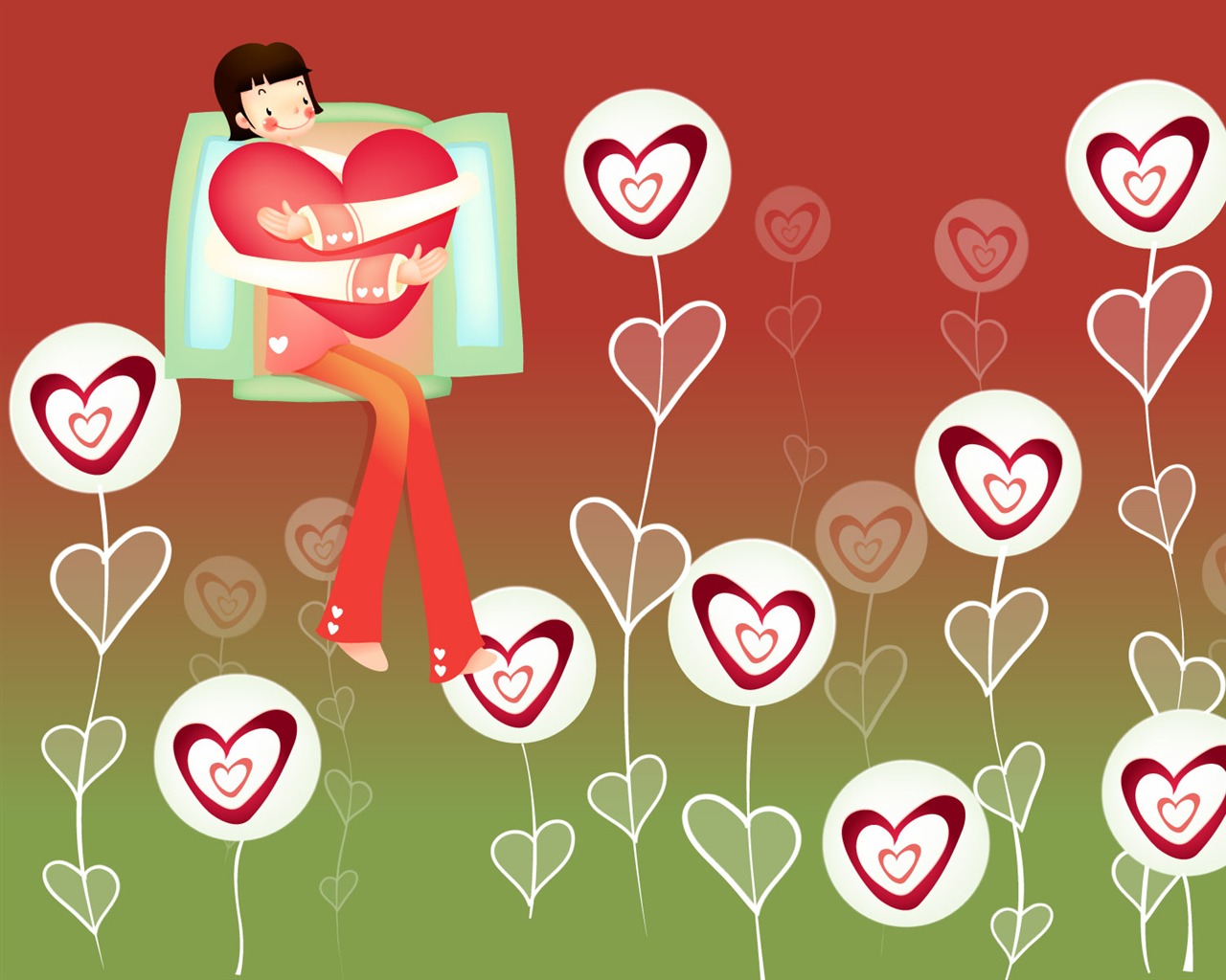 Valentine's Day Vector #3 - 1280x1024