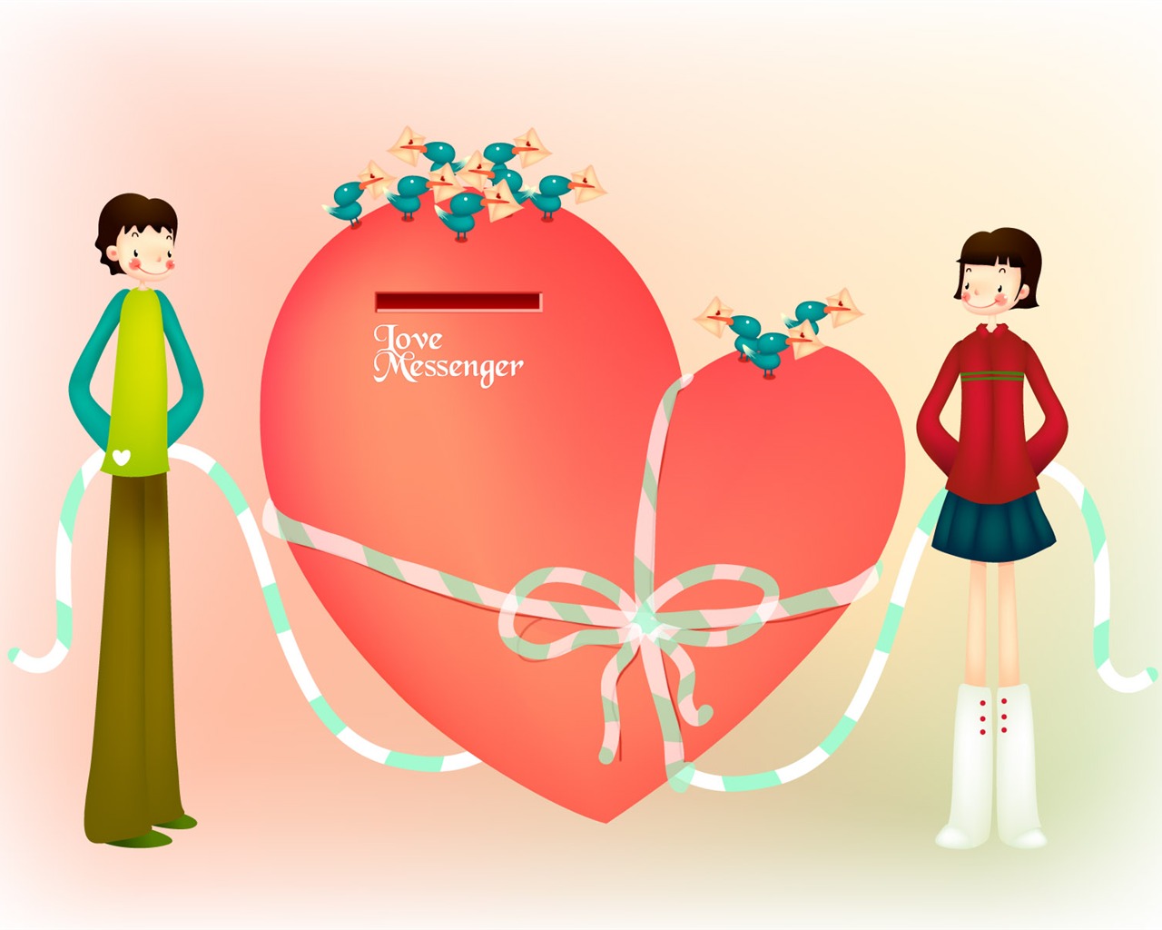 Vector Valentine's Day #8 - 1280x1024