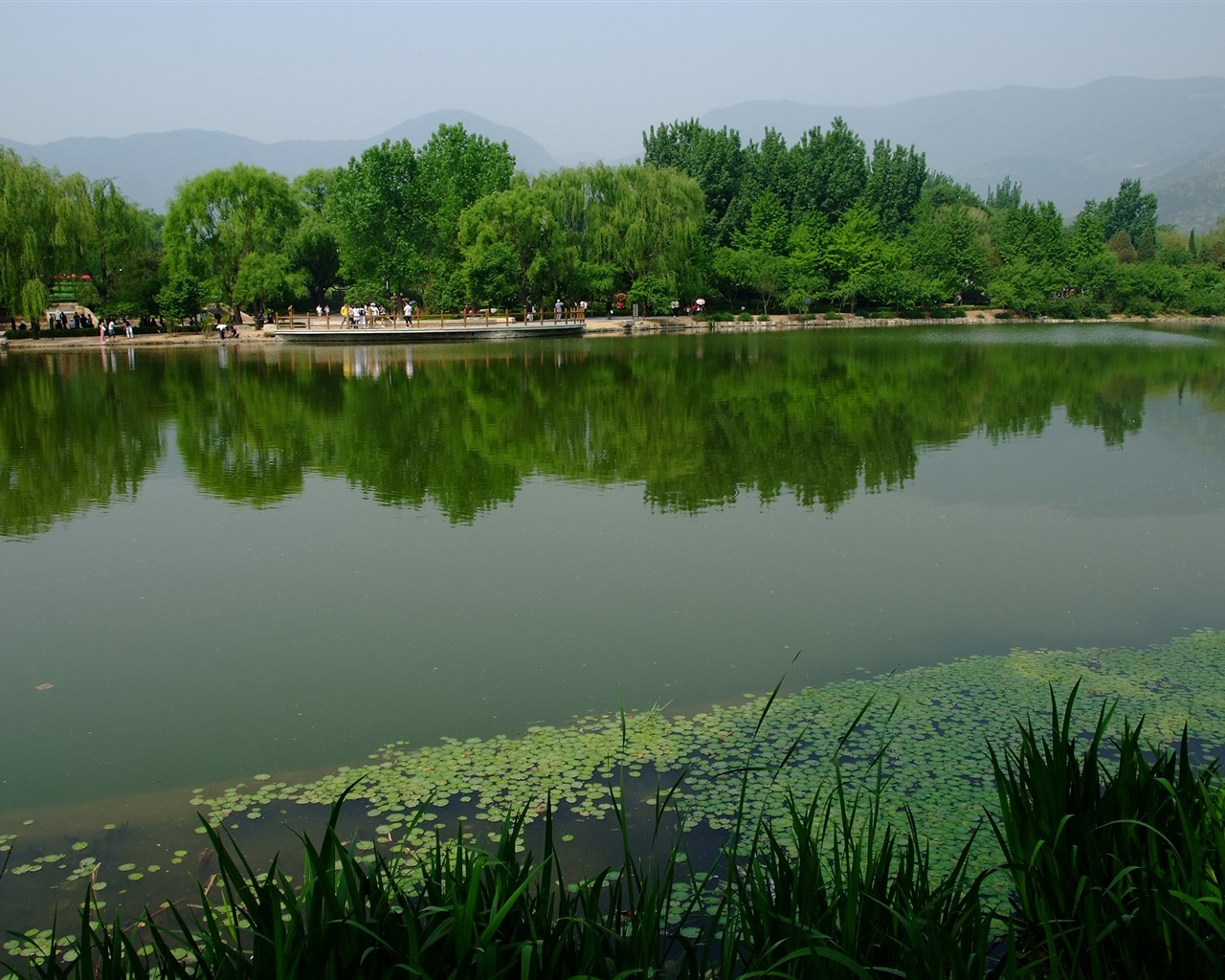 Xiangshan jardín principios del verano (obras barras de refuerzo) #12 - 1280x1024