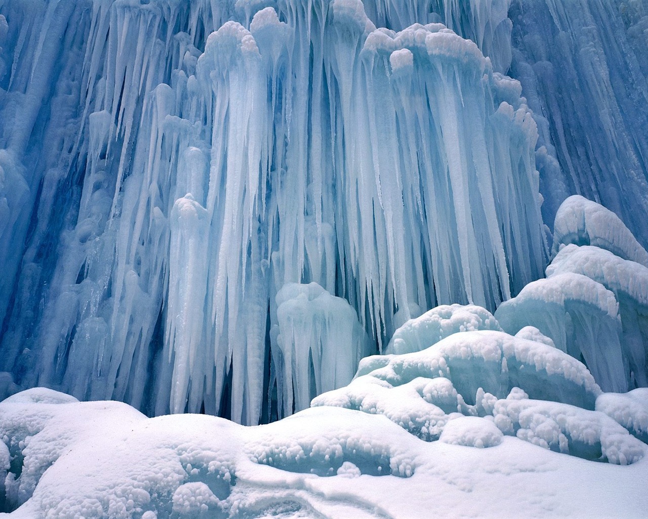 겨울 눈의 벽지 (3) #11 - 1280x1024