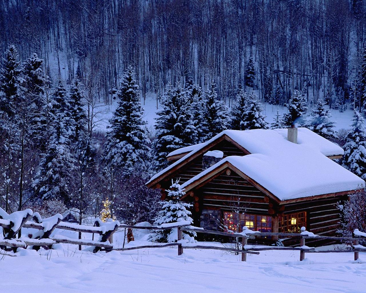 Invierno Nieve fondo de pantalla (3) #15 - 1280x1024