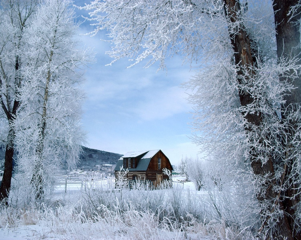 Invierno Nieve fondo de pantalla (3) #20 - 1280x1024
