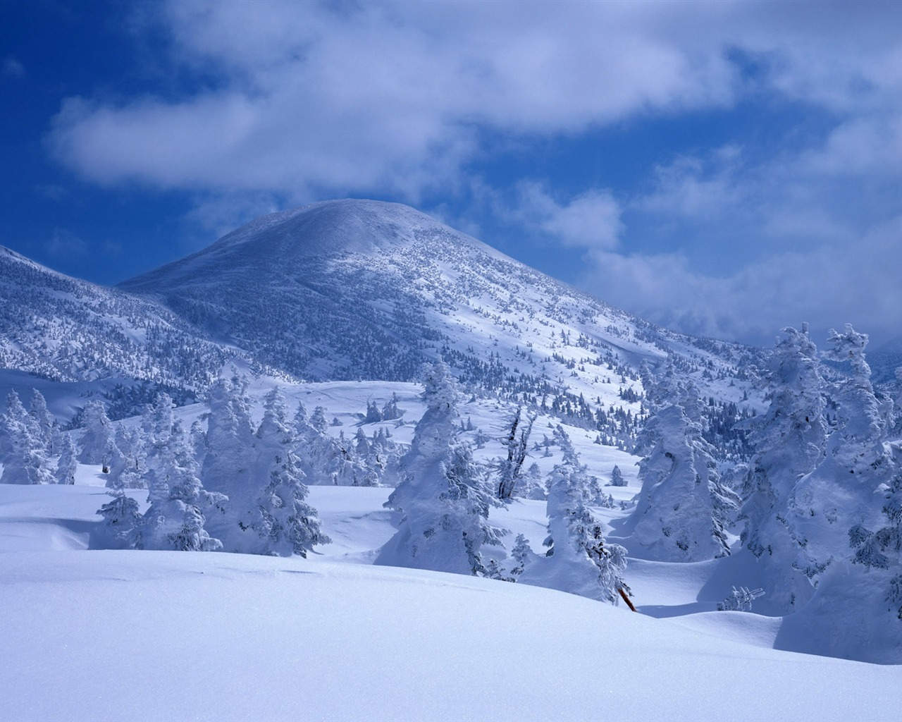 Sníh na horských tapety (2) #18 - 1280x1024