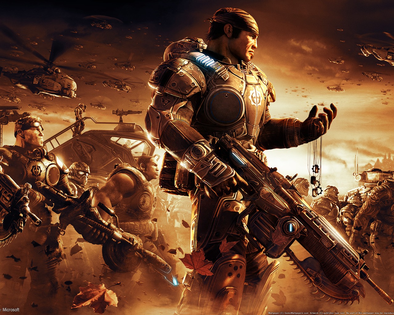 Gears Of War 2 HD tapet (1) #1 - 1280x1024