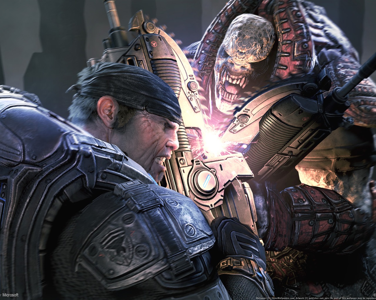 Gears Of War 2 HD tapet (1) #5 - 1280x1024