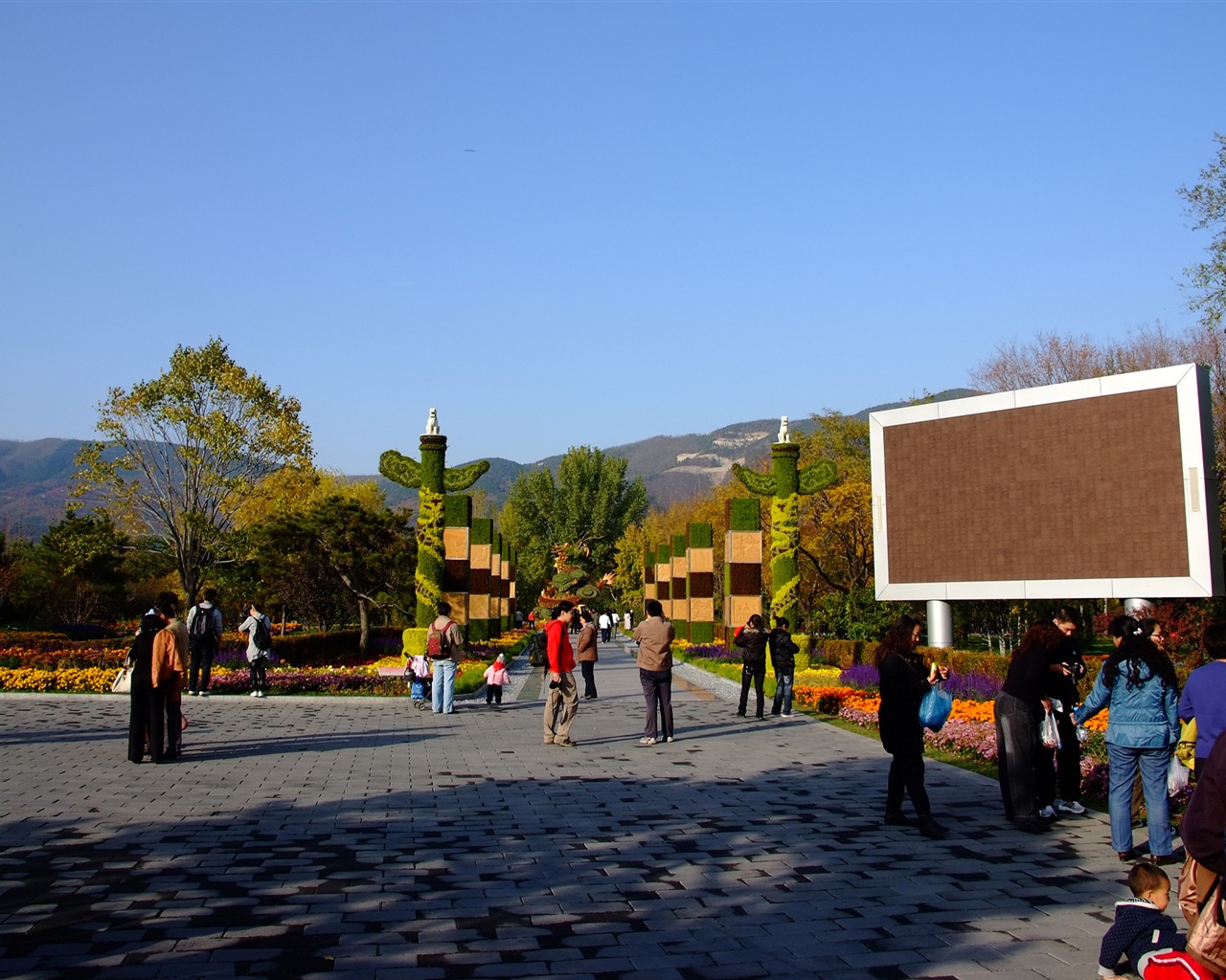秋日的香山植物园 (螺纹钢作品)12 - 1280x1024