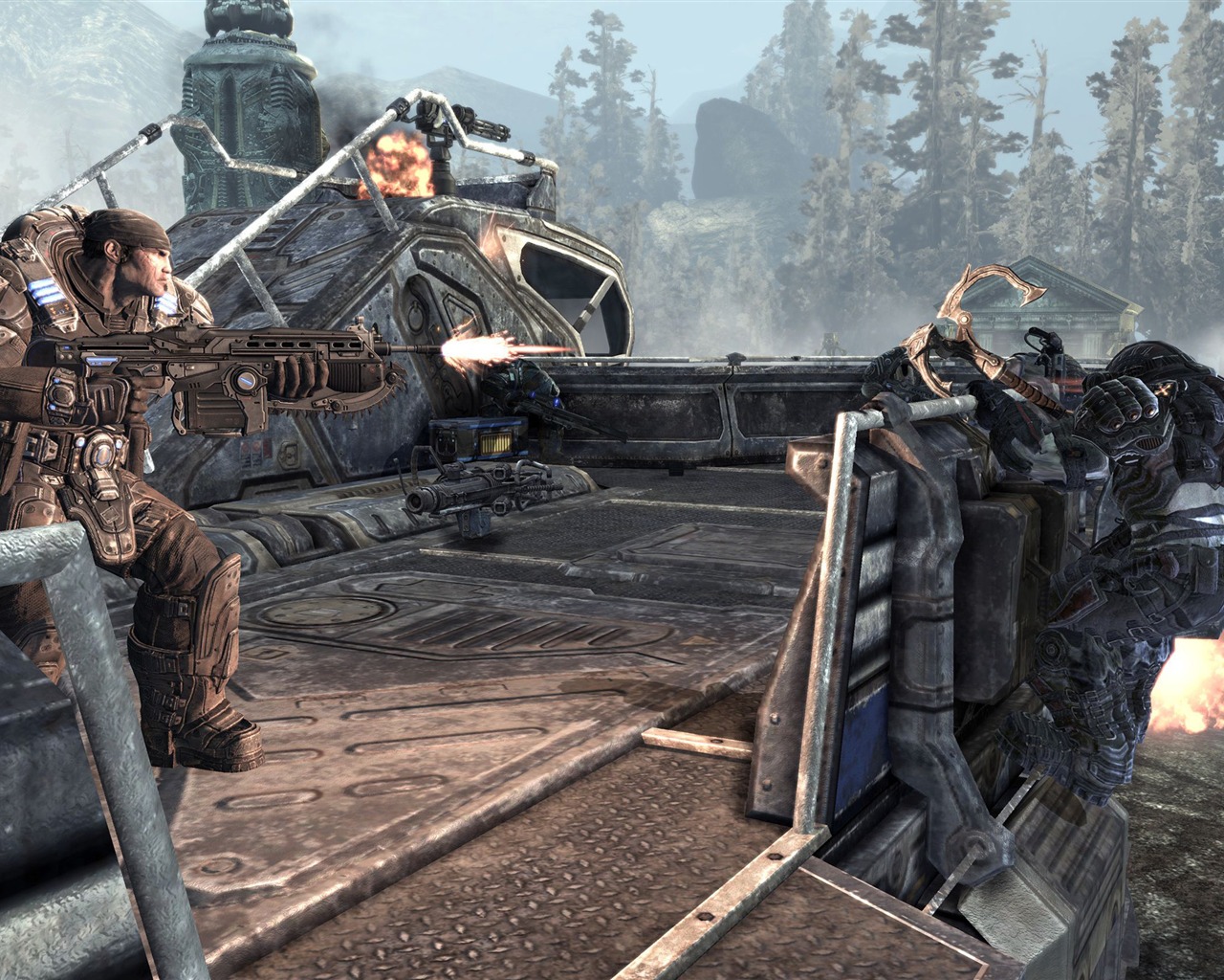 Gears Of War 2 HD tapet (2) #1 - 1280x1024