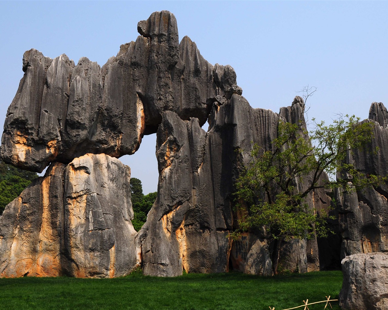 Bosque de Piedras de Yunnan en línea (1) (obras Khitan lobo) #1 - 1280x1024