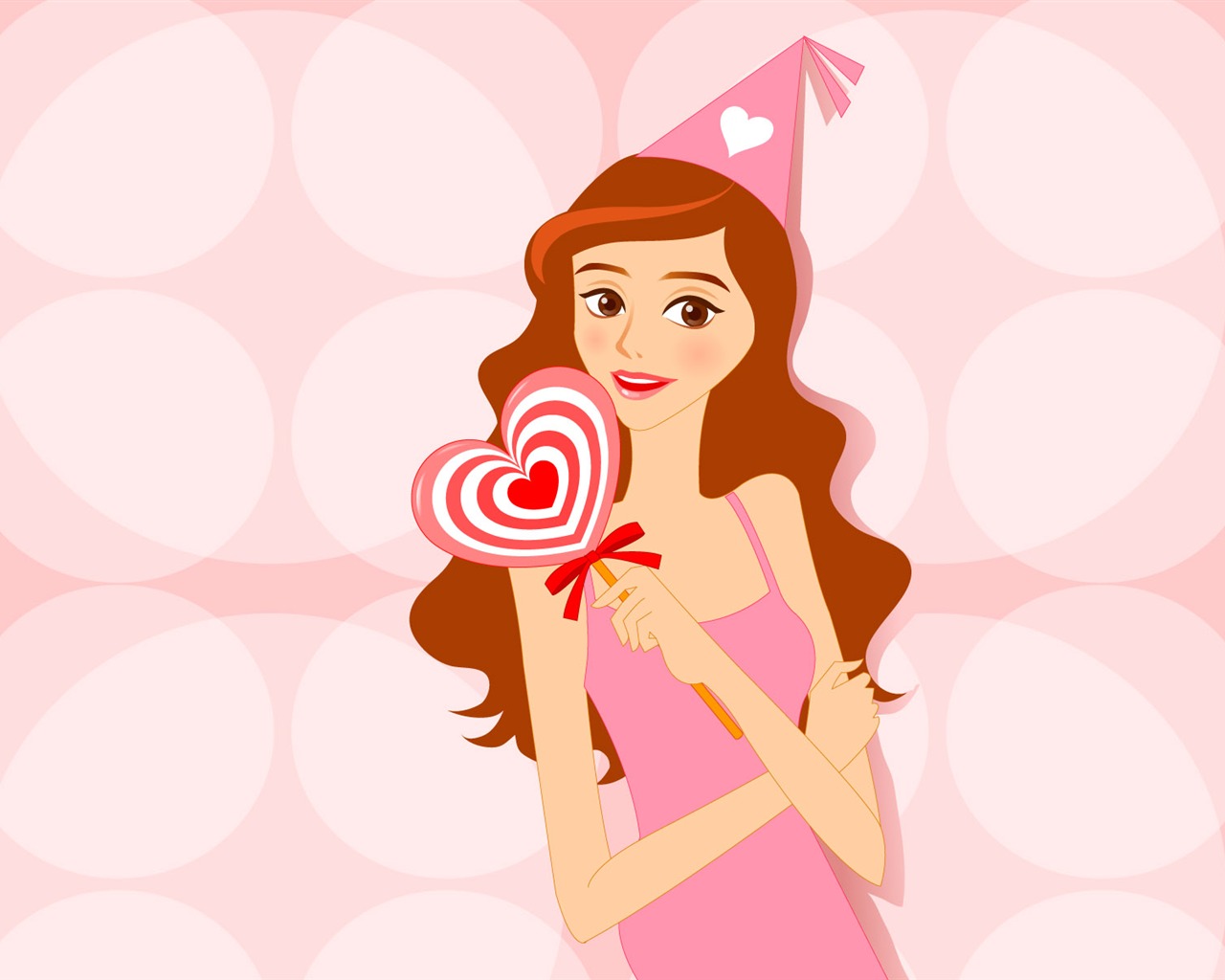 Vector collection of women wallpaper (2) #6 - 1280x1024