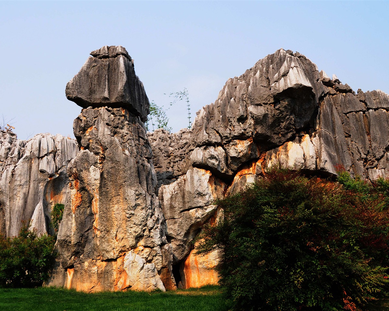 Каменный лес в провинции Юньнань линии (2) (работ киданей волка) #26 - 1280x1024