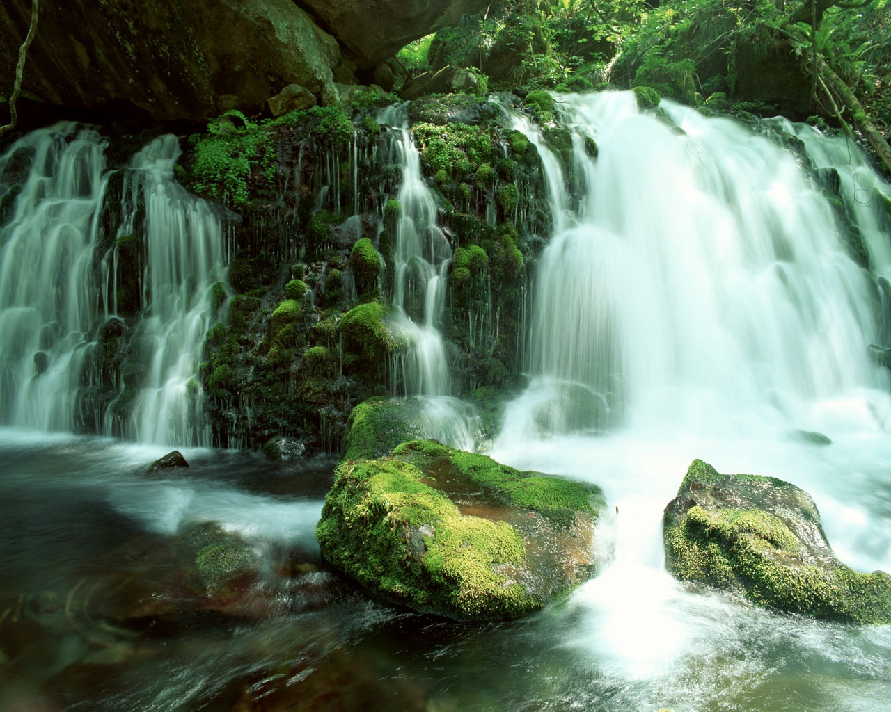 Waterfall-Streams Wallpaper (2) #18 - 1280x1024