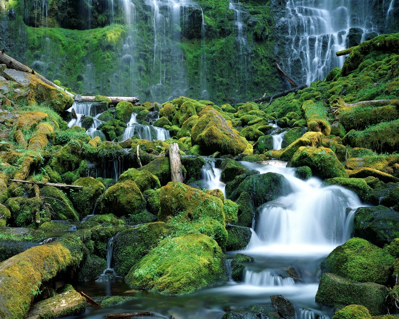 Waterfall-Streams Wallpaper (3) #13 - 1280x1024