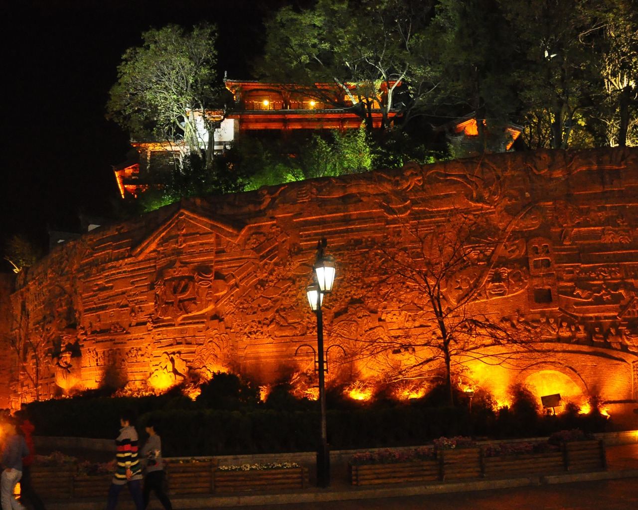 Lijiang Ancient Town Night (Old Hong OK works) #9 - 1280x1024