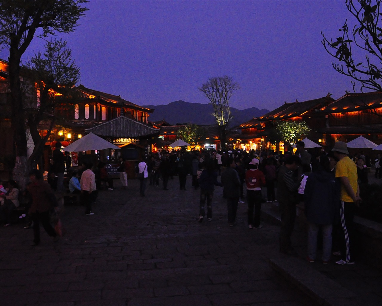 Lijiang Ancient Town Night (Old Hong OK works) #20 - 1280x1024