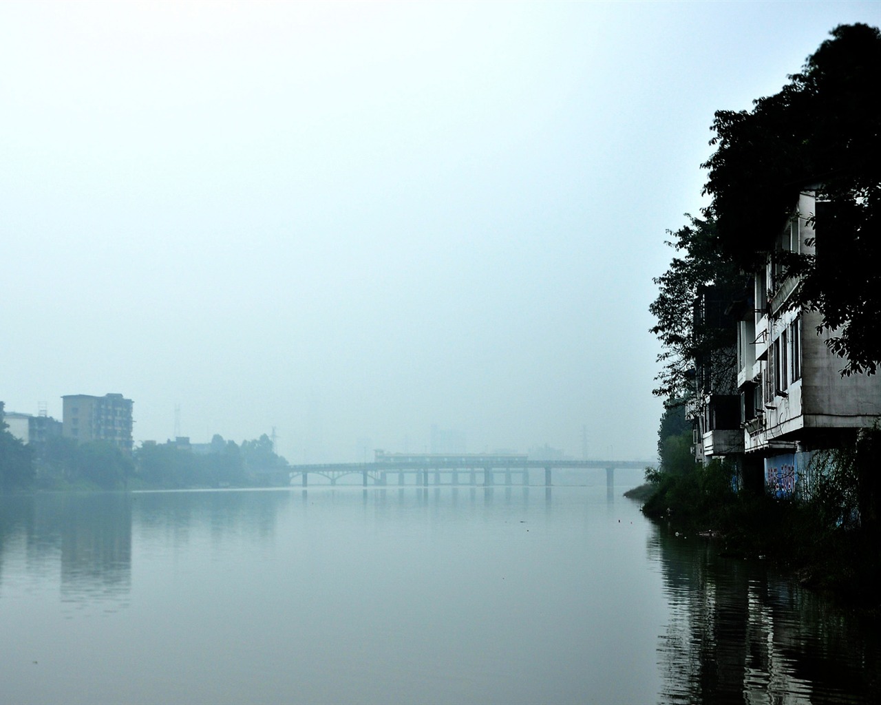 Leshan Five-scenery (old Kang OK works) #7 - 1280x1024