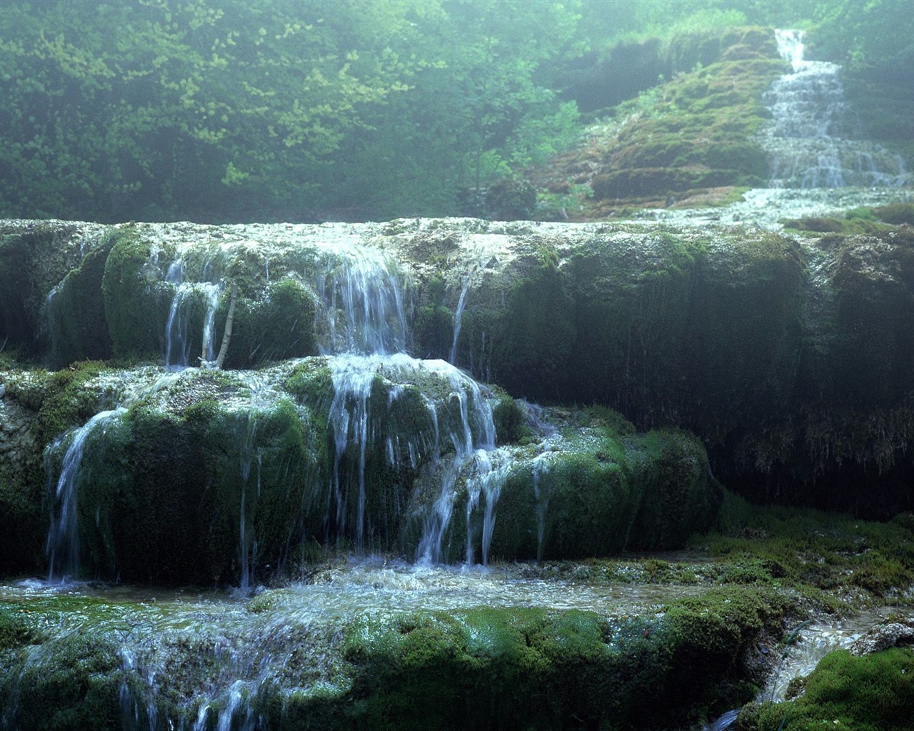 Cascada arroyos fondo de pantalla (7) #15 - 1280x1024