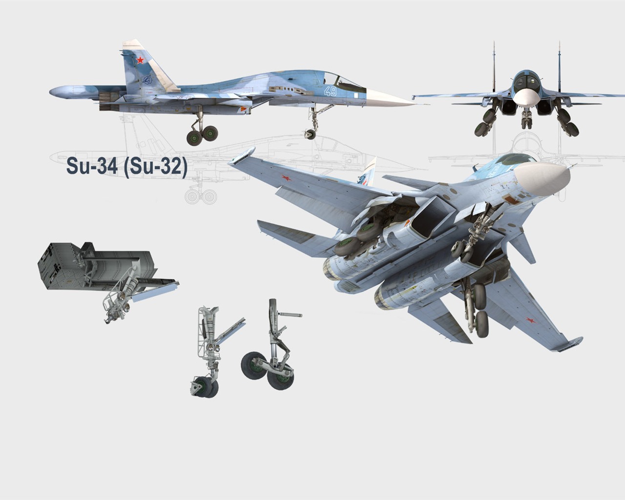 CGの壁紙軍用機 #4 - 1280x1024