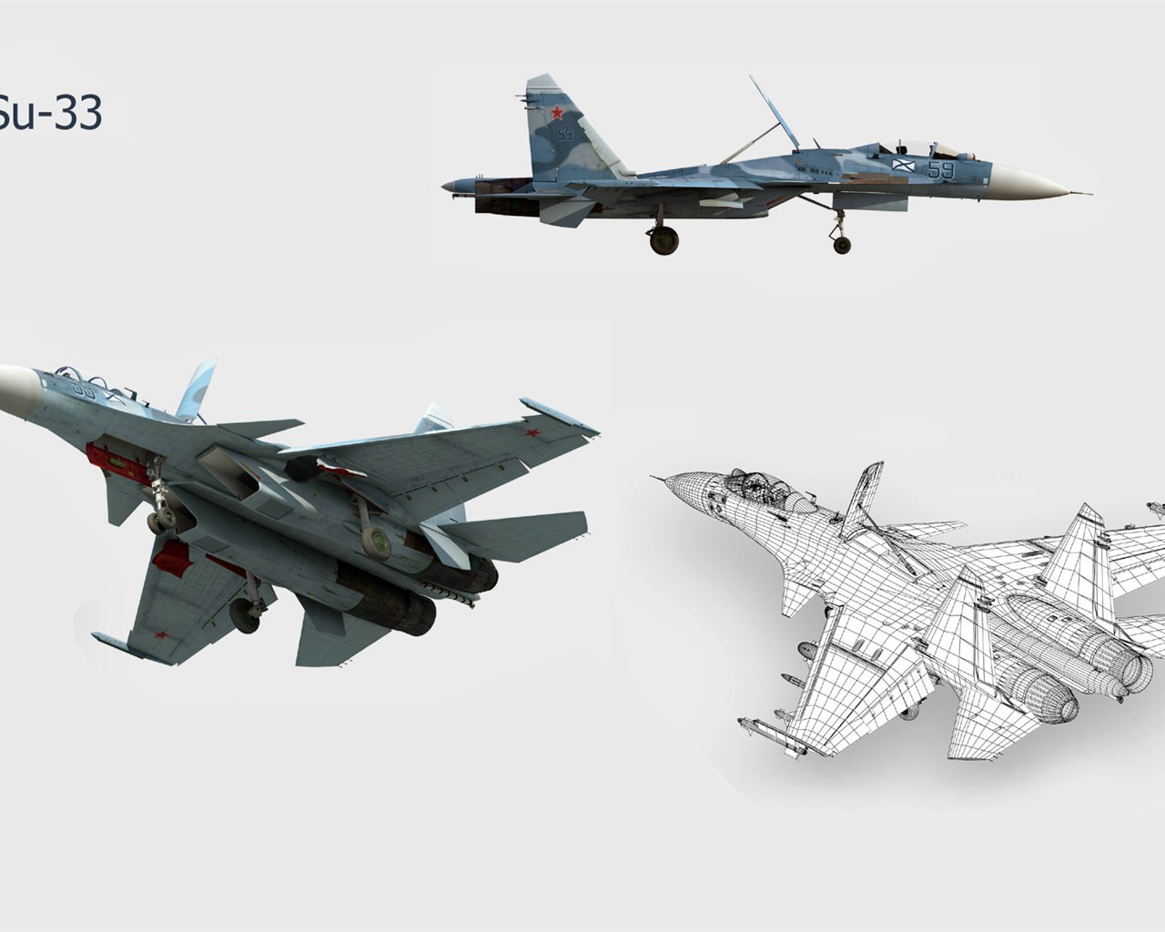 CG wallpaper vojenská letadla #11 - 1280x1024