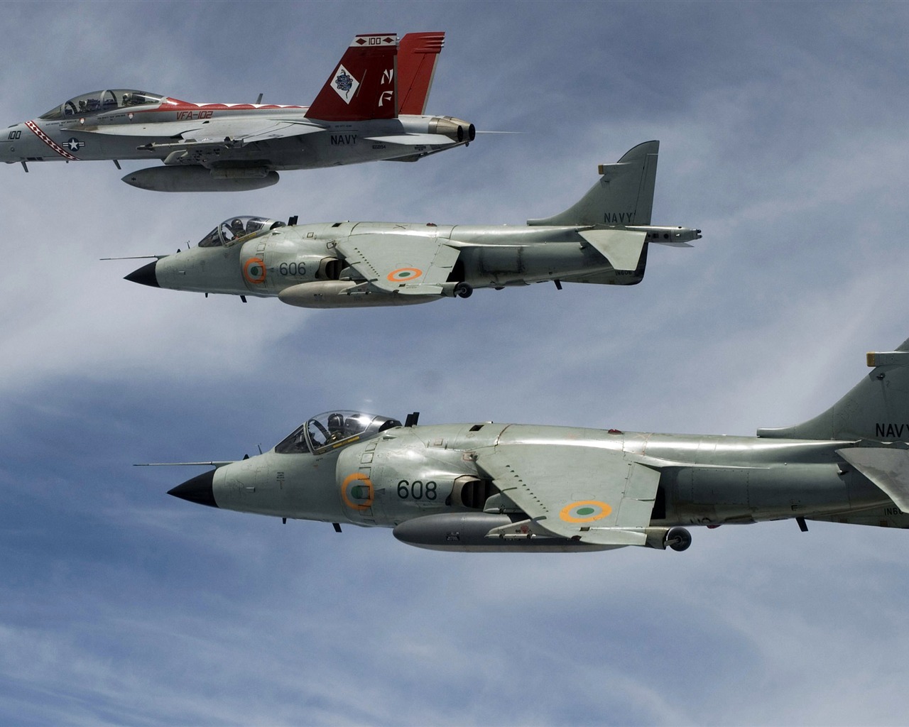 HD обои военных самолетов (11) #3 - 1280x1024