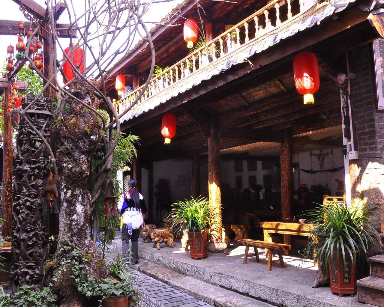 Lijiang ancient town atmosphere (1) (old Hong OK works) #36 - 1280x1024