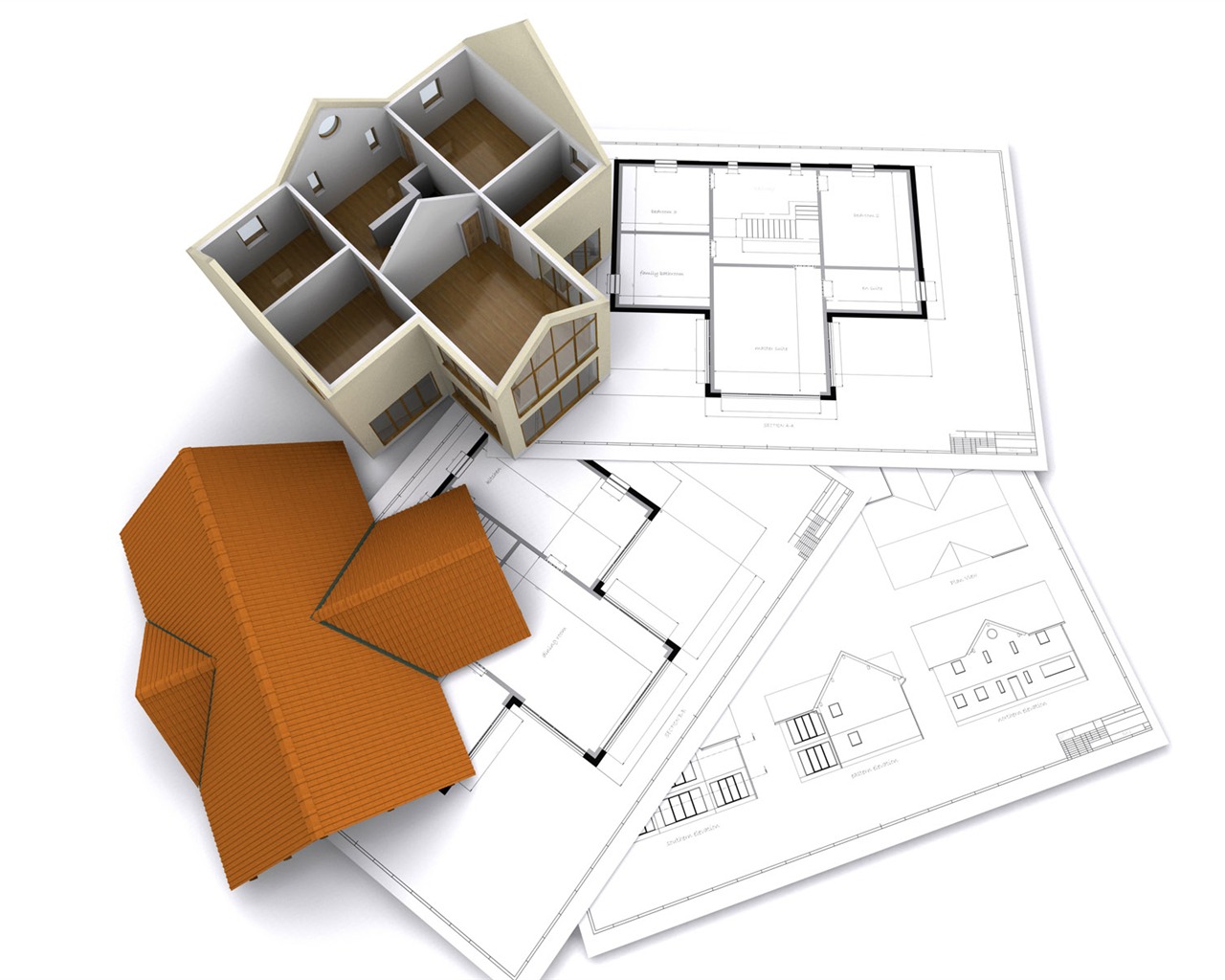 3D Architectural Design Wallpaper (1) #3 - 1280x1024