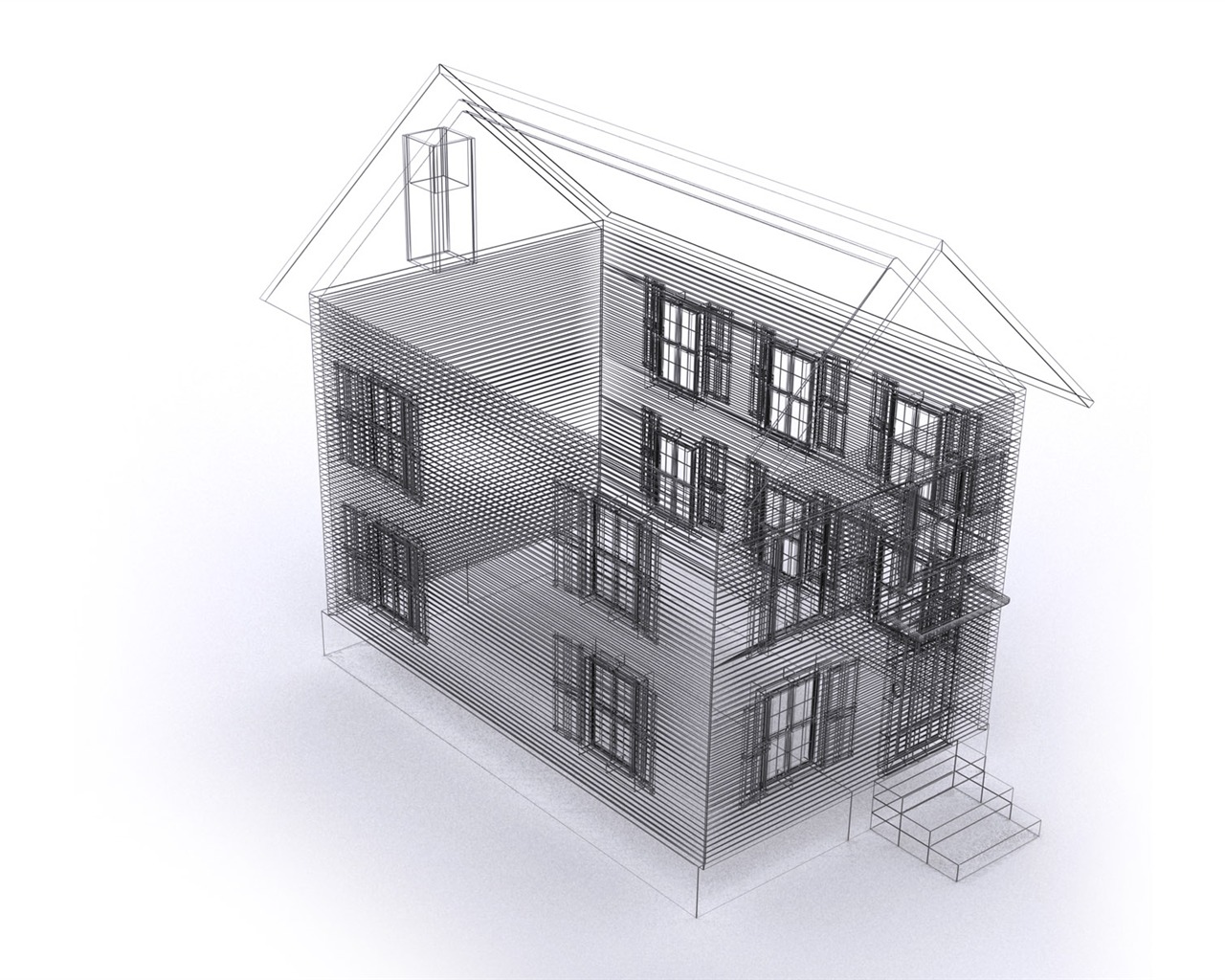 3D 建筑设计 壁纸(一)13 - 1280x1024