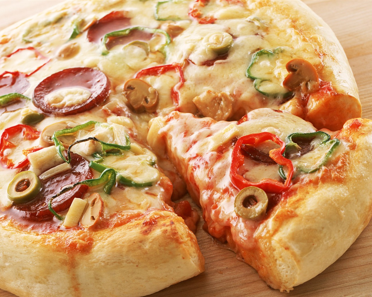 Fond d'écran Alimentation Pizza (1) #6 - 1280x1024