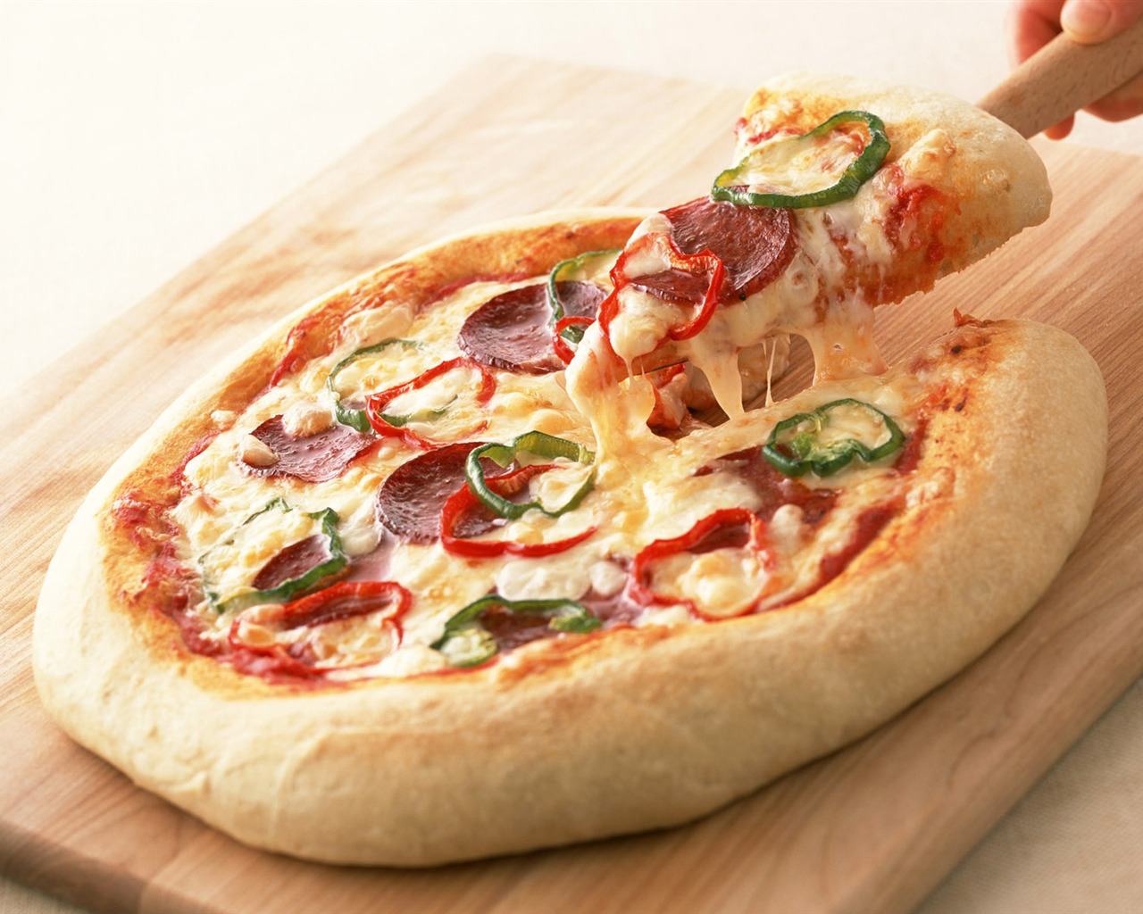 Pizza Jídlo tapety (2) #5 - 1280x1024