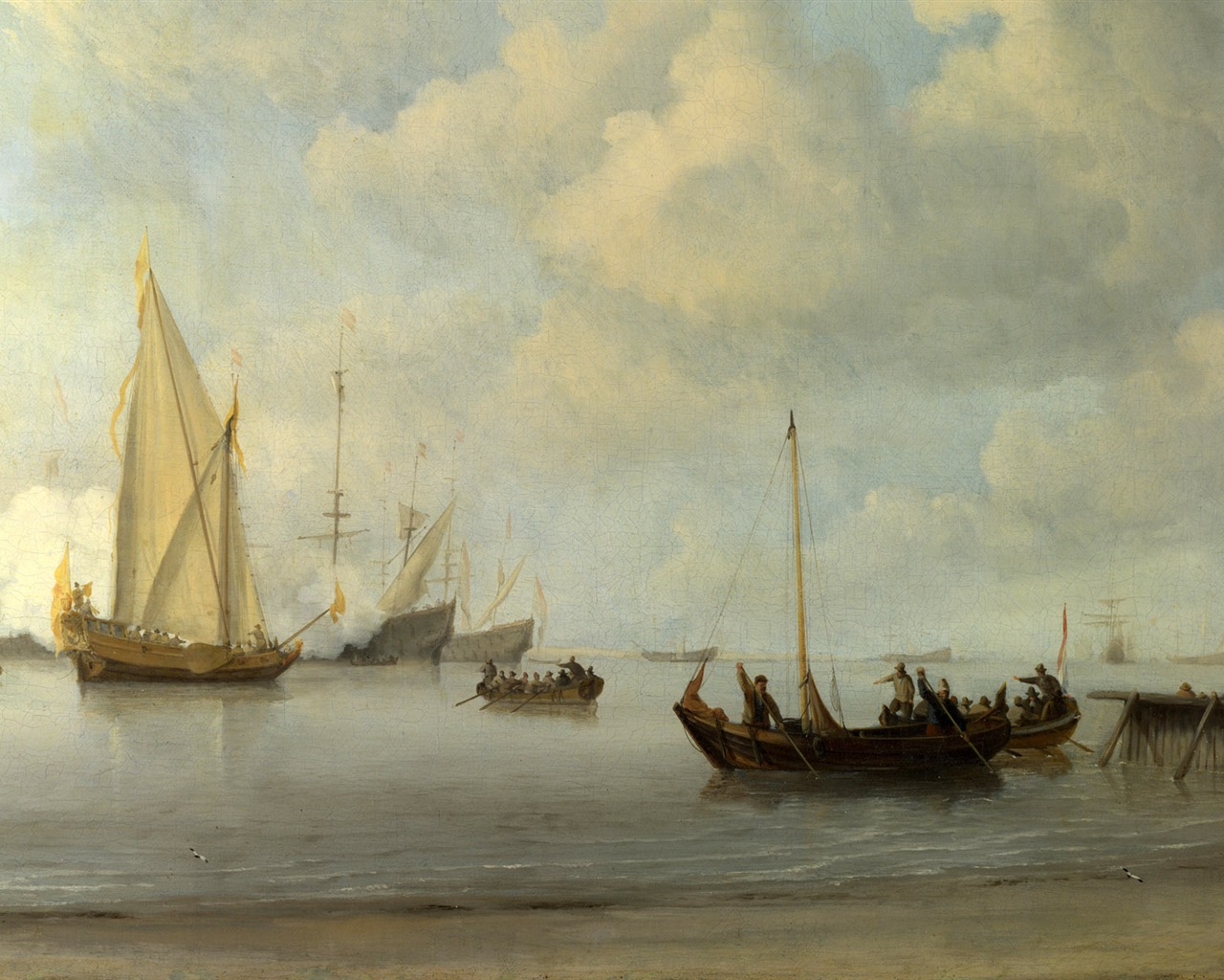 伦敦画廊帆船 壁纸(二)6 - 1280x1024