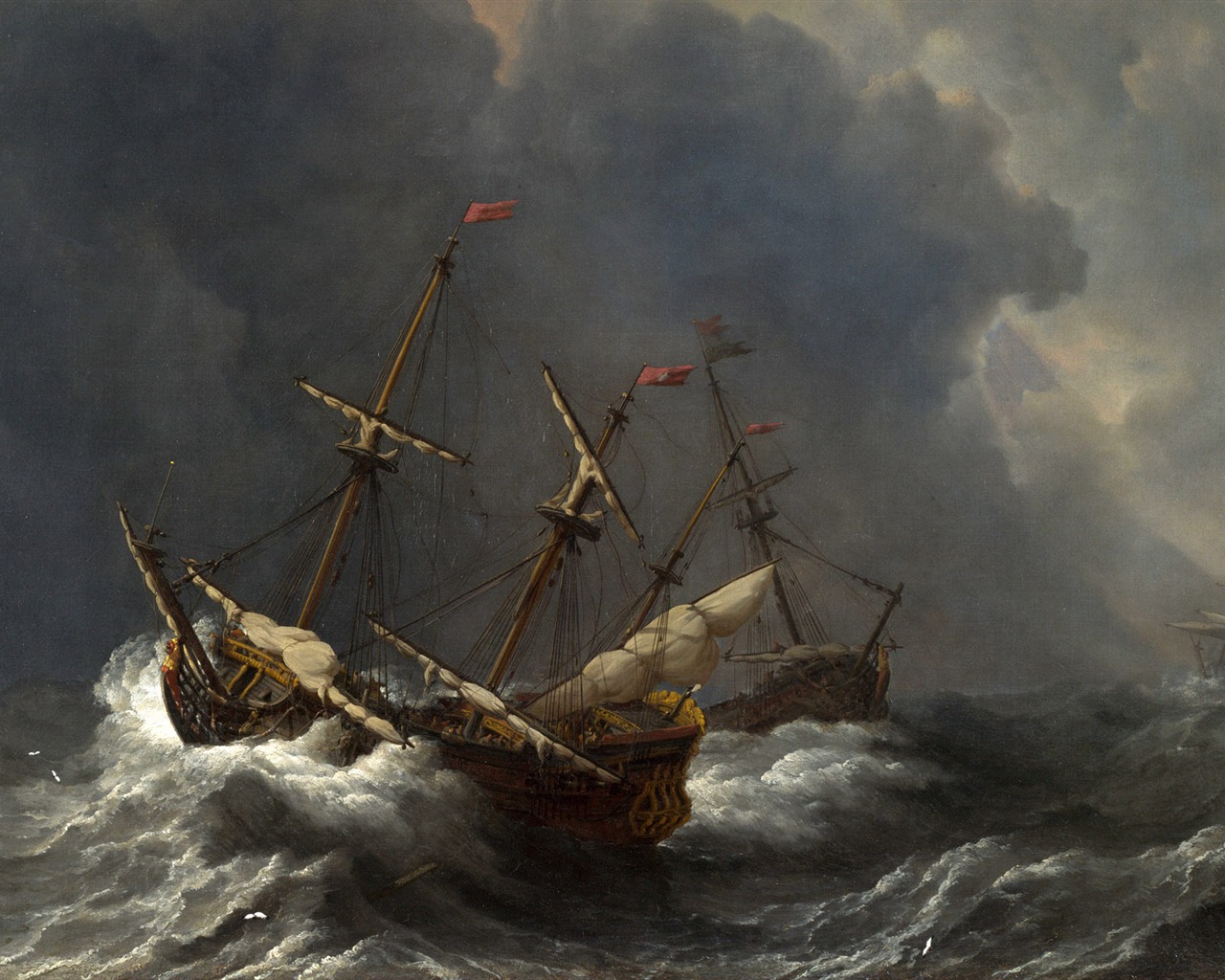 伦敦画廊帆船 壁纸(二)9 - 1280x1024
