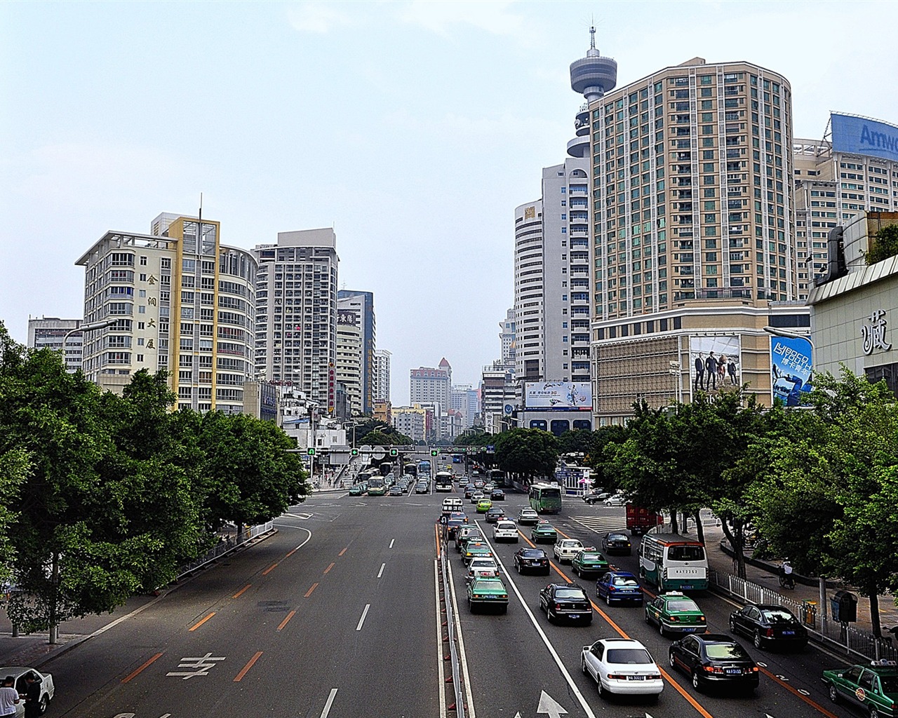 Fuzhou calle con el disparo (foto de Obras del cambio) #6 - 1280x1024