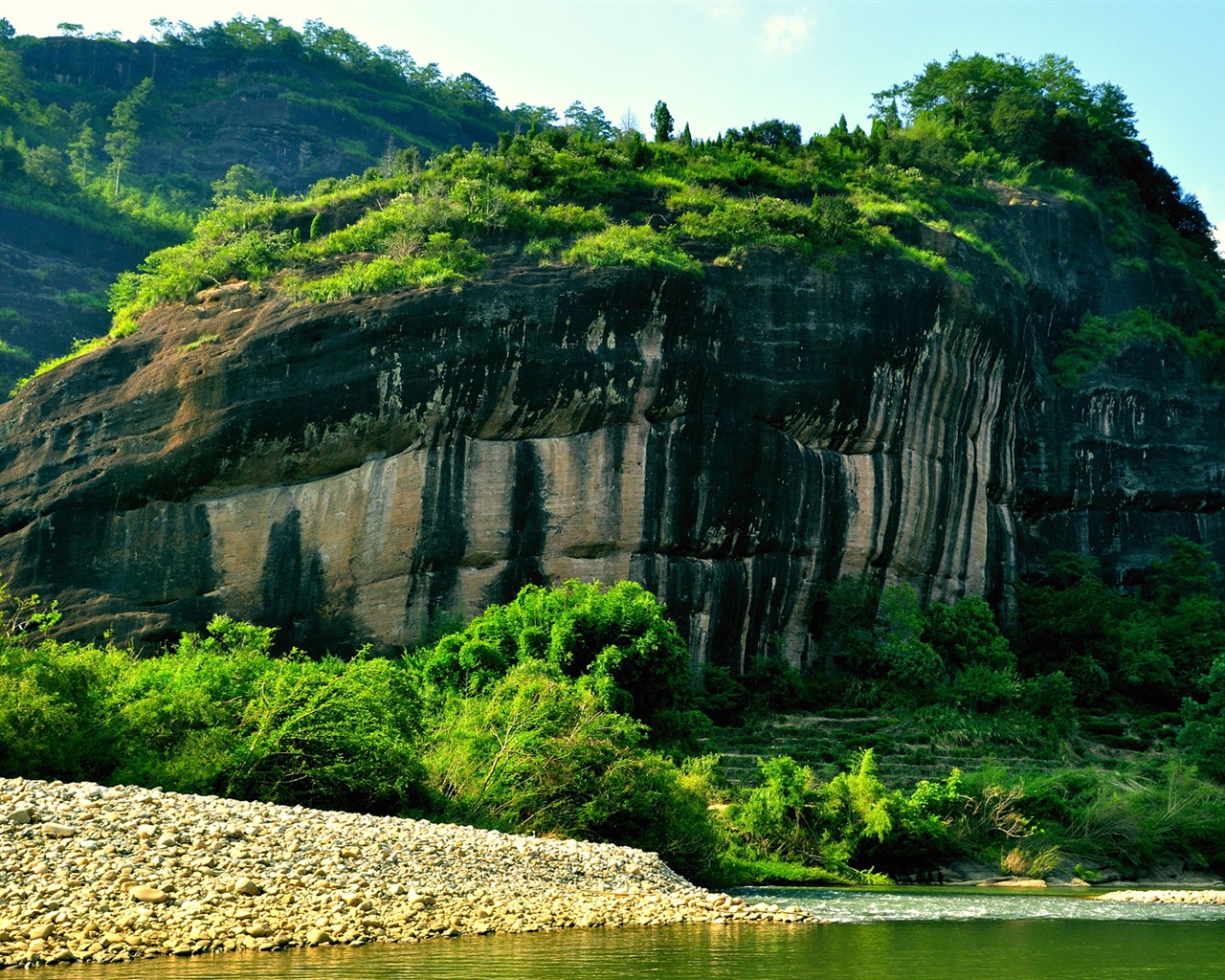 Wuyi jiuqu scenery (photo Works of change) #9 - 1280x1024