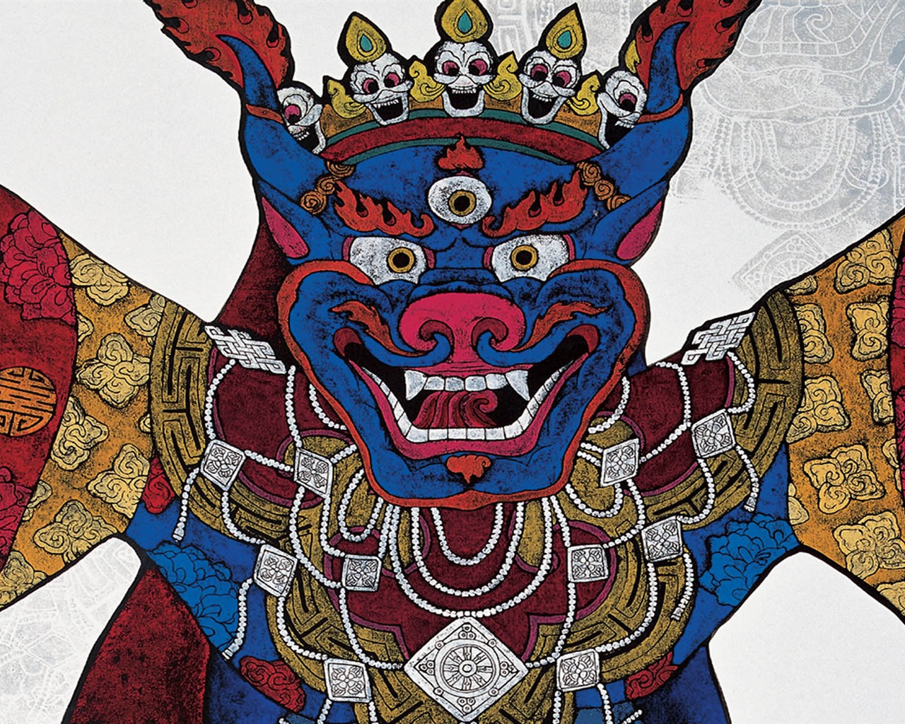 藏族祥巴版画 壁纸(一)14 - 1280x1024