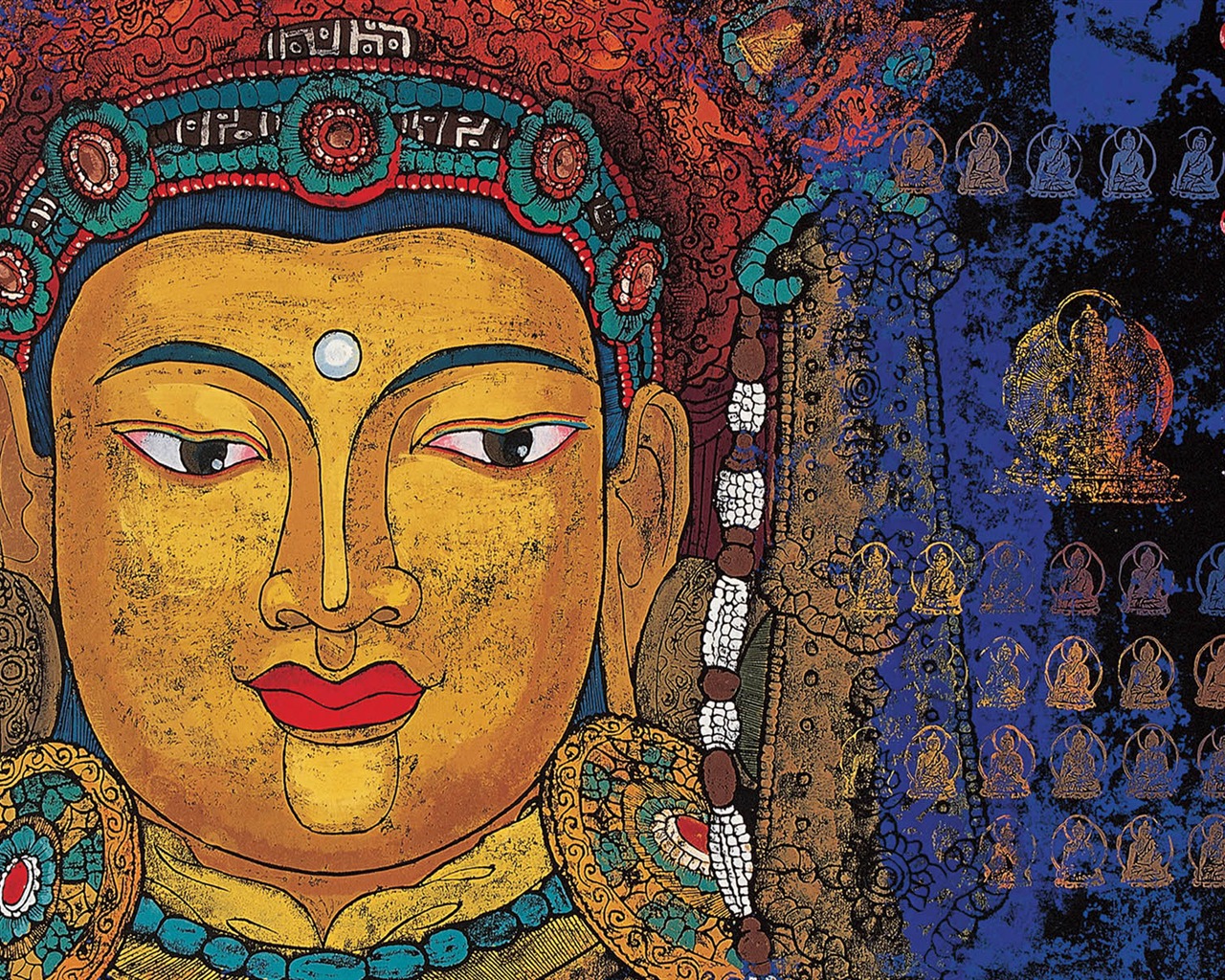 Cheung Pakistan Tibetan print wallpaper (2) #10 - 1280x1024