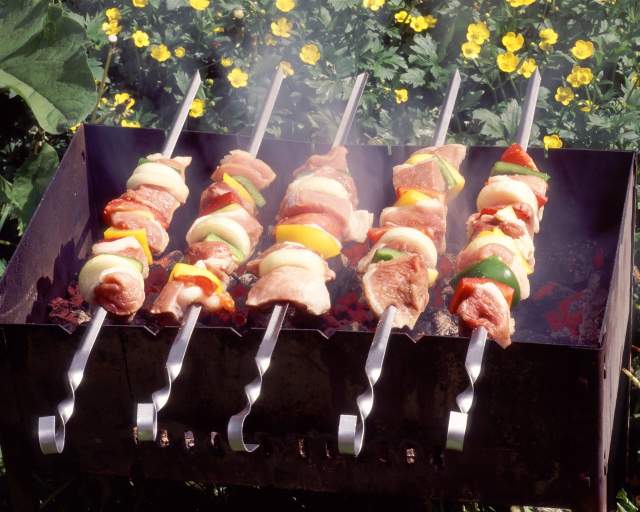 Delicious barbecue wallpaper (4) #5 - 1280x1024