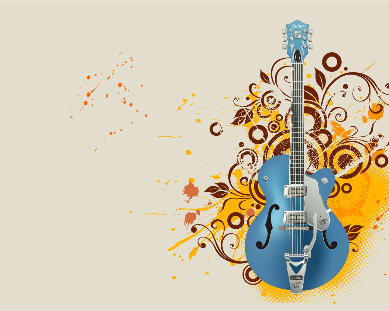 Vector musical theme wallpapers (3) #13 - 1280x1024