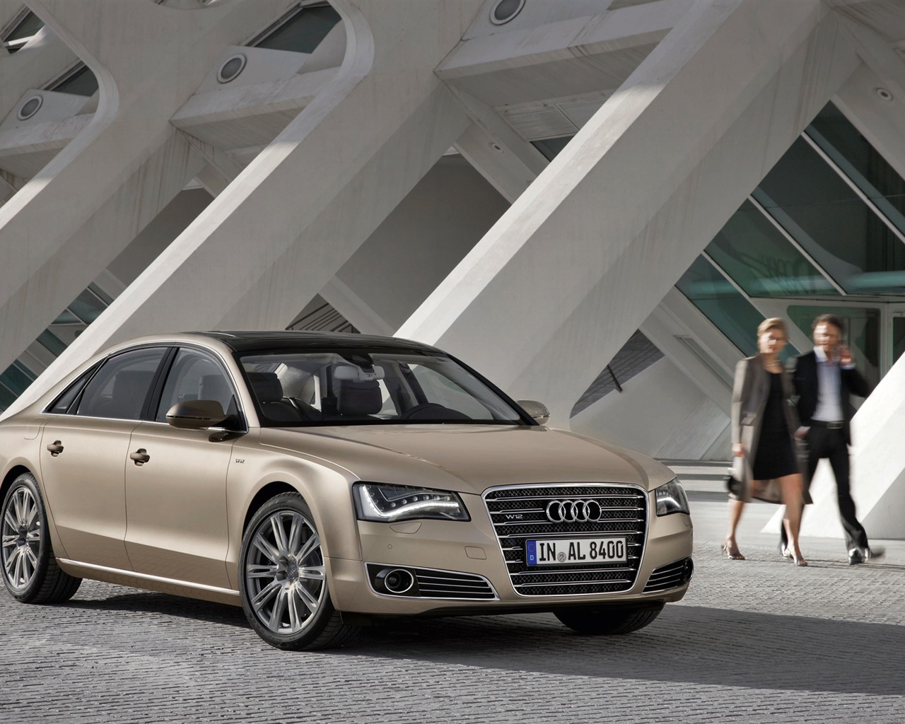 Audi A8 L W12 Quattro - 2010 HD tapetu #10 - 1280x1024