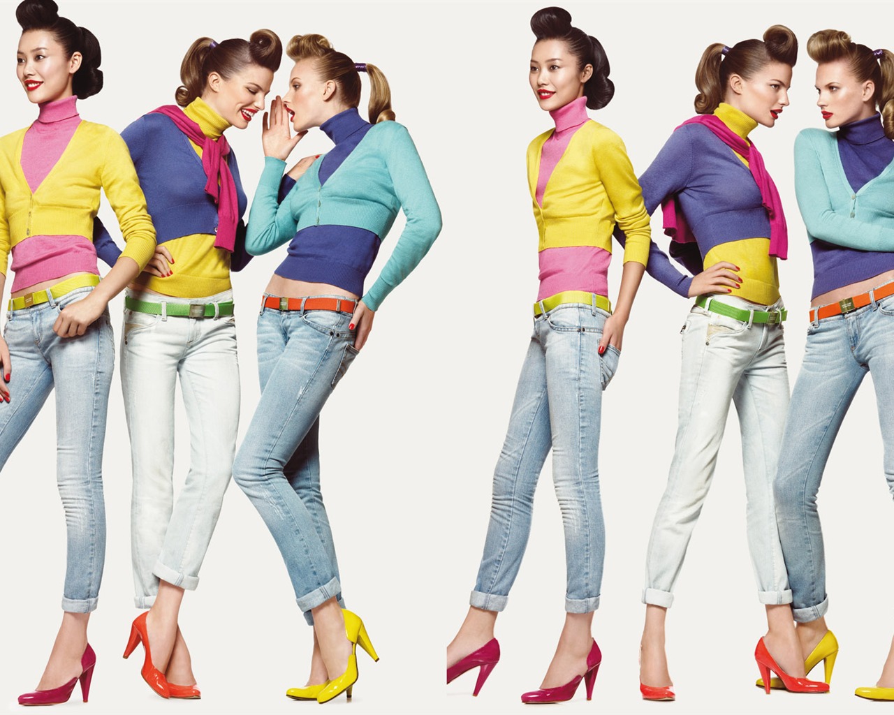 Colorful fashion wallpaper (5) #9 - 1280x1024