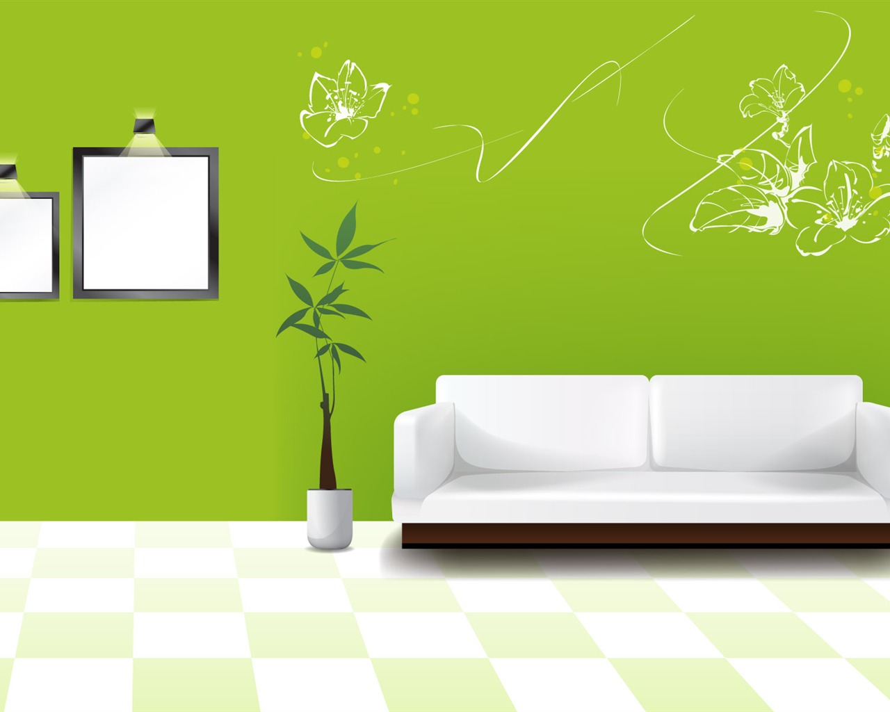 Vector home wallpaper (1) #2 - 1280x1024