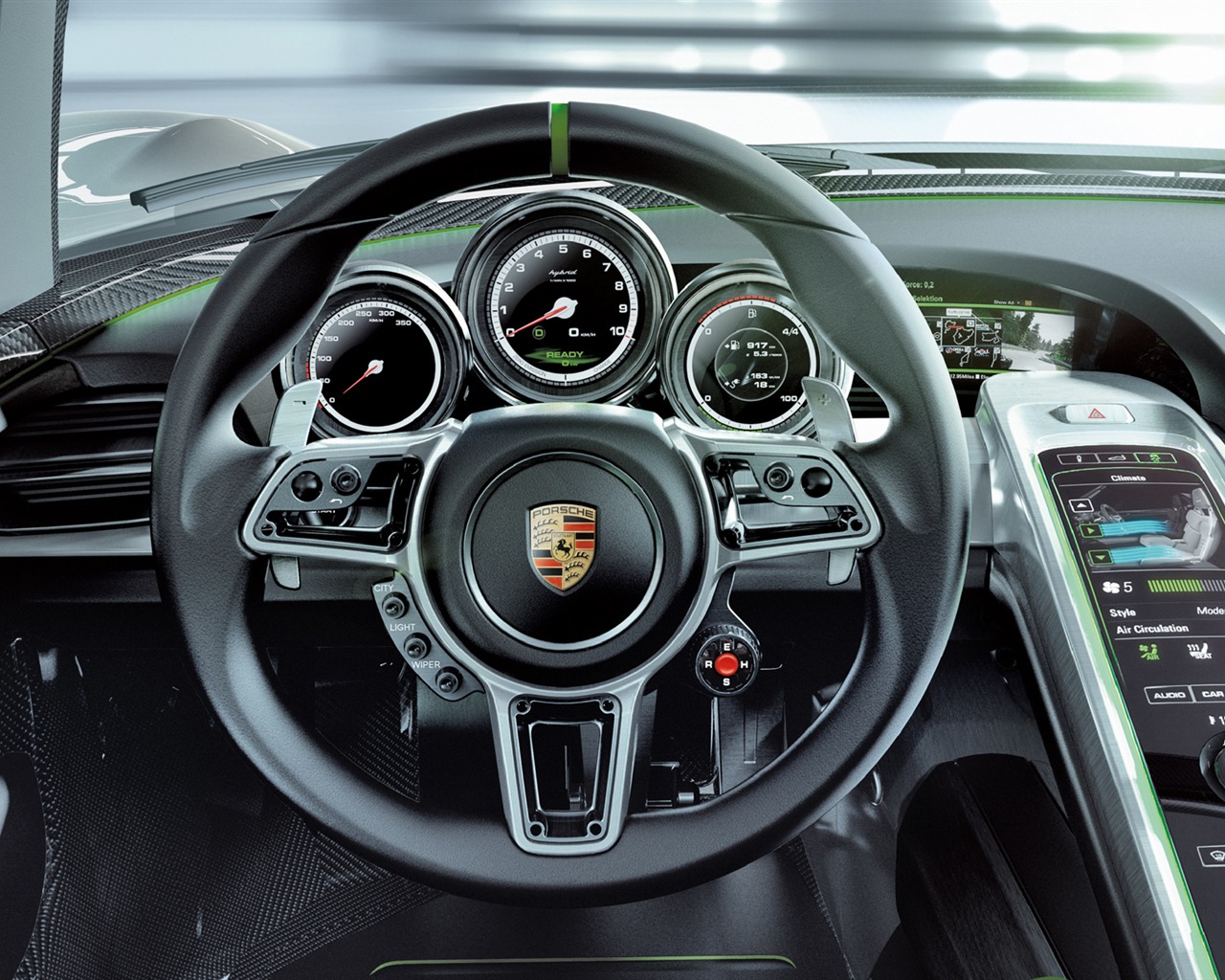 Концепт-кар Porsche 918 Spyder - 2010 обои HD #10 - 1280x1024