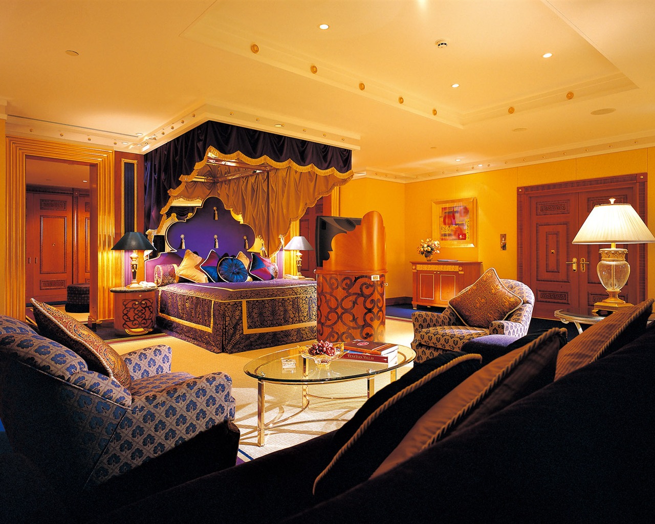 Sept étoiles hôtel Burj Dubai fonds d'écran #2 - 1280x1024