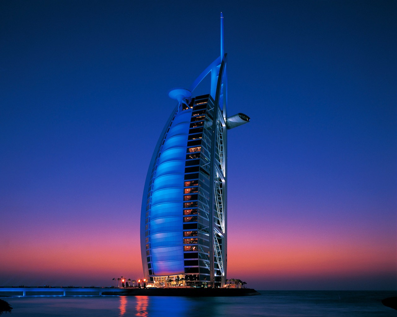 Sept étoiles hôtel Burj Dubai fonds d'écran #5 - 1280x1024