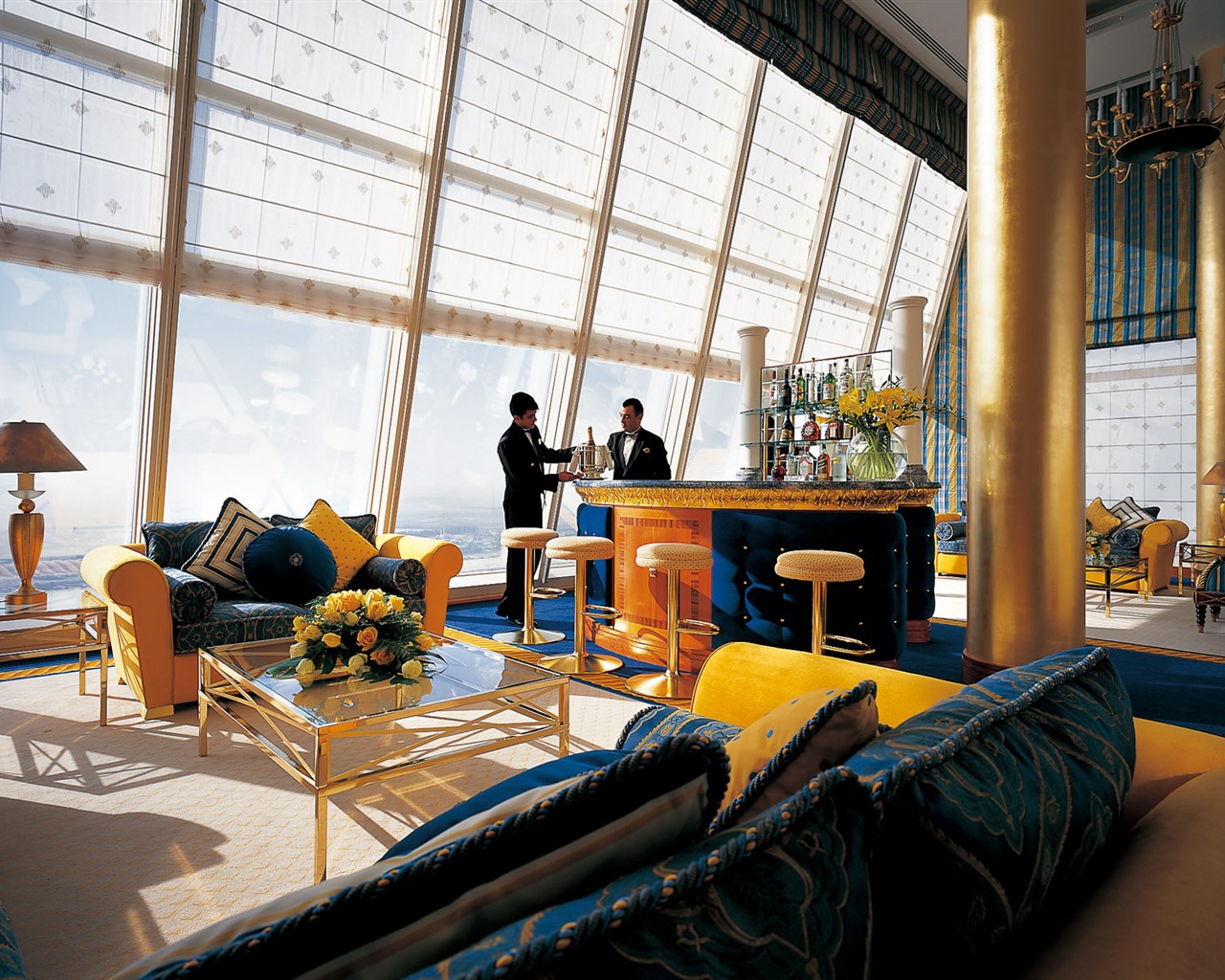 Sept étoiles hôtel Burj Dubai fonds d'écran #14 - 1280x1024