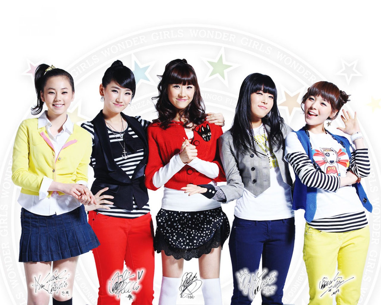 Wonder Girls Korejština krásu portfolio #2 - 1280x1024