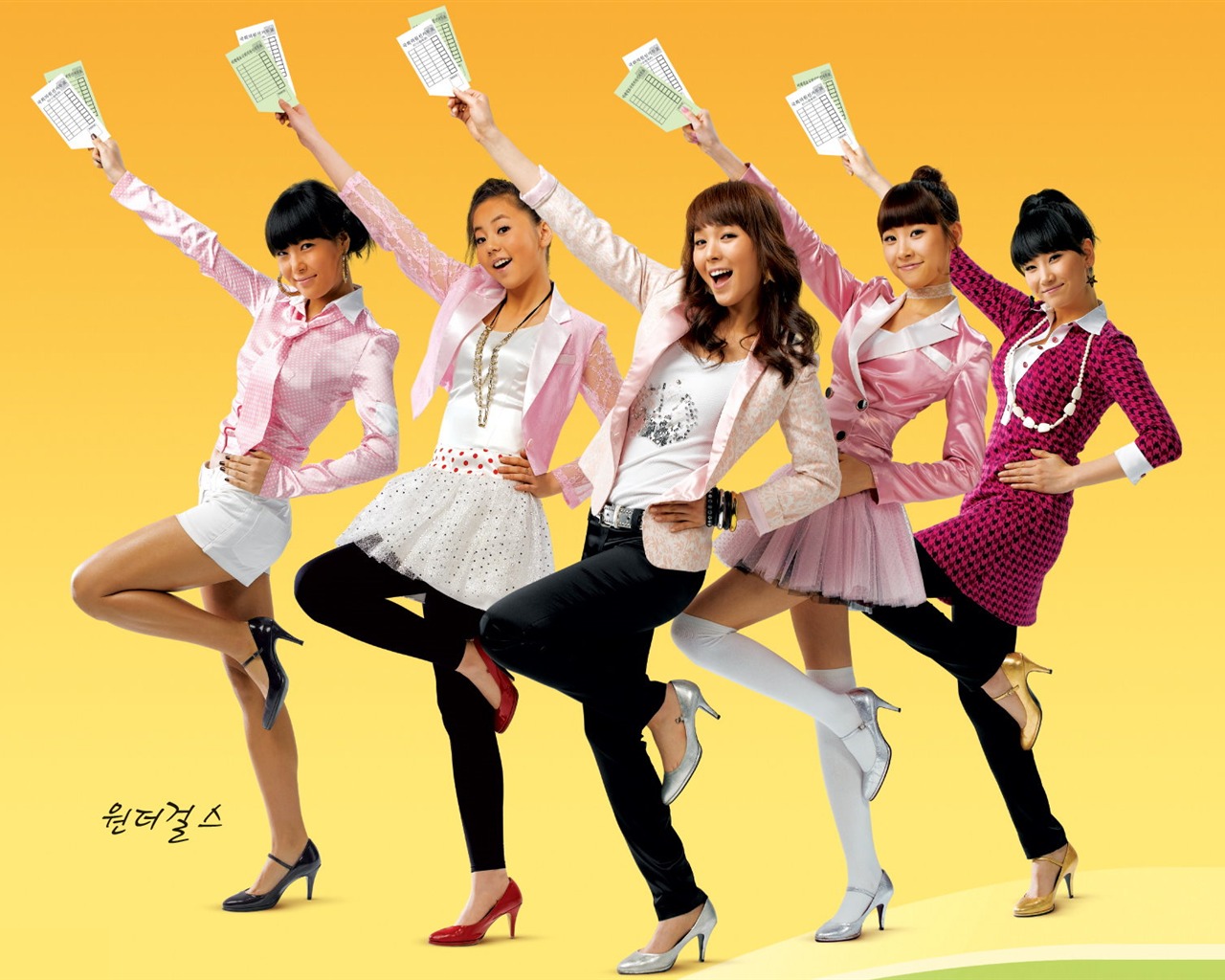 Wonder Girls Korejština krásu portfolio #14 - 1280x1024