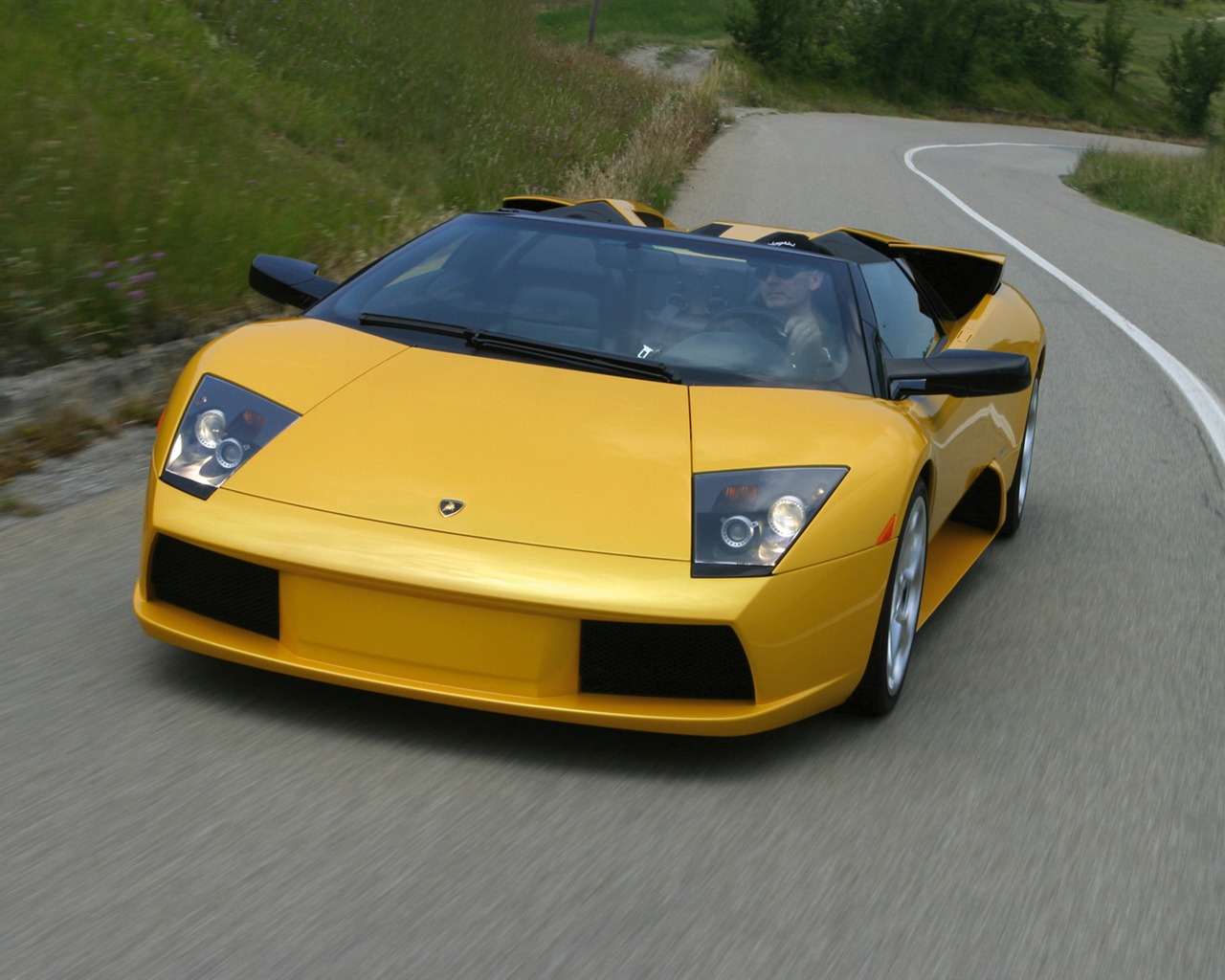 Lamborghini Murcielago Roadster - 2004 HD обои #4 - 1280x1024