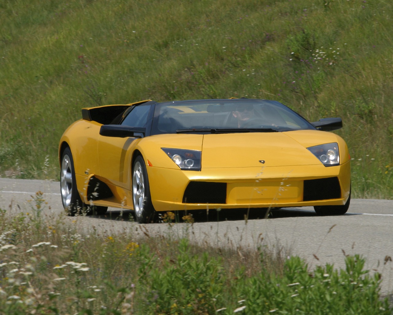 Lamborghini Murcielago Roadster - 2004 HD обои #7 - 1280x1024