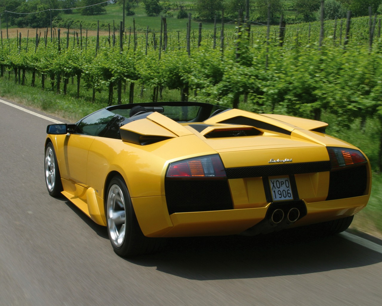 Lamborghini Murcielago Roadster - 2004 HD обои #8 - 1280x1024